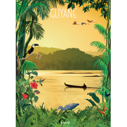 Torchon Pirogue Guyane