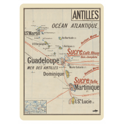 Carte postale "carte des...