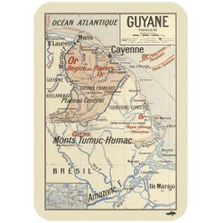 Carte Postale Carte de Guyane
