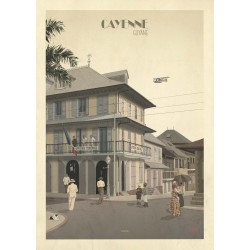 Affiche Cayenne 1920